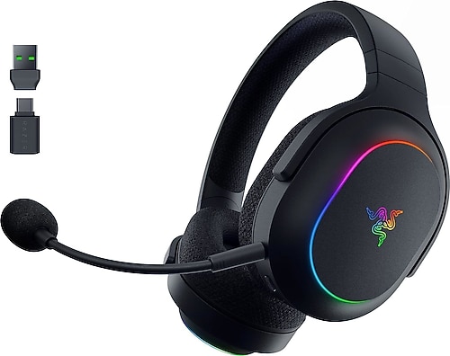 Razer Barracuda X Chroma RZ04-05220100-R3M1 Siyah RGB 7.1 Kablosuz Kulak Üstü Oyuncu Kulaklığı